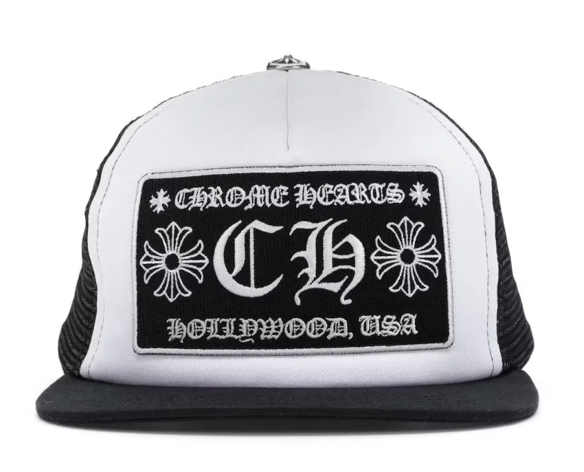 White Hollywood Trucker Chrome Hearts CH