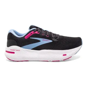 Women's Brooks Ghost Max, Ebony/Open Air/Lilac Rose, 8 D Wide - Buy now!