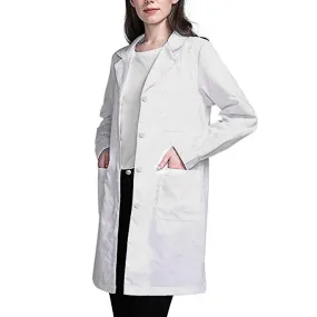 Womens Single Breasted Lab White Coat