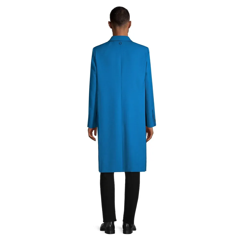 WOOYOUNGMI Peak-Lapel Wool Overcoat