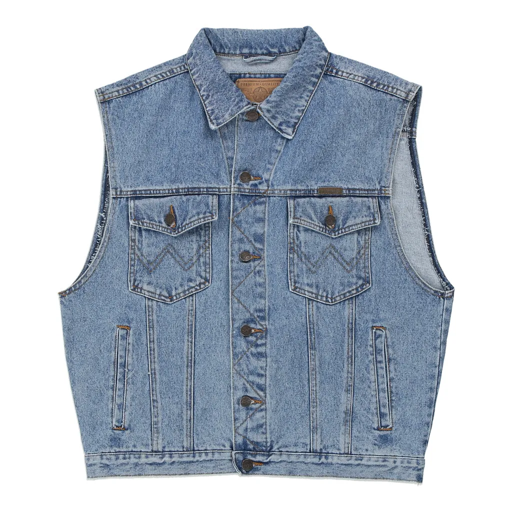 Wrangler Denim Gilet - XL Blue Cotton Blend