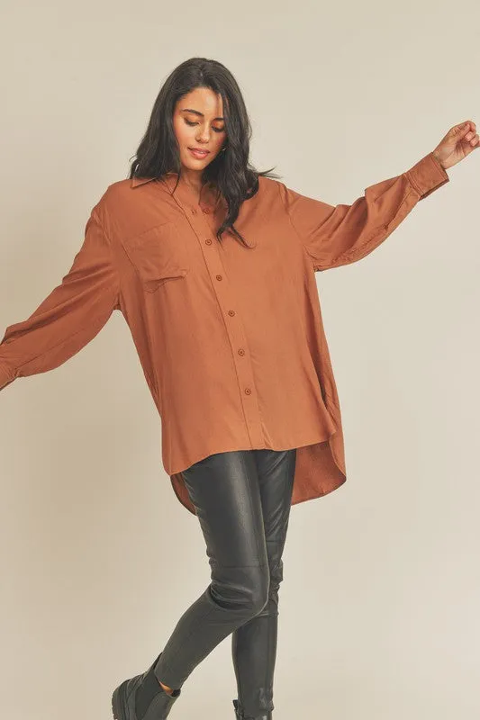 Wynona Oversized Collared Shirt