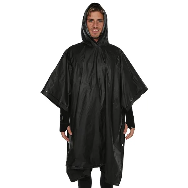 XTM Stash Poncho - waterproof, lightweight rain poncho